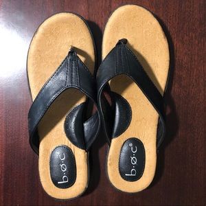 BOC Black Sandals Size 8